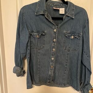Denim Button-Up Shirt